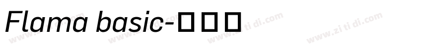 Flama basic字体转换